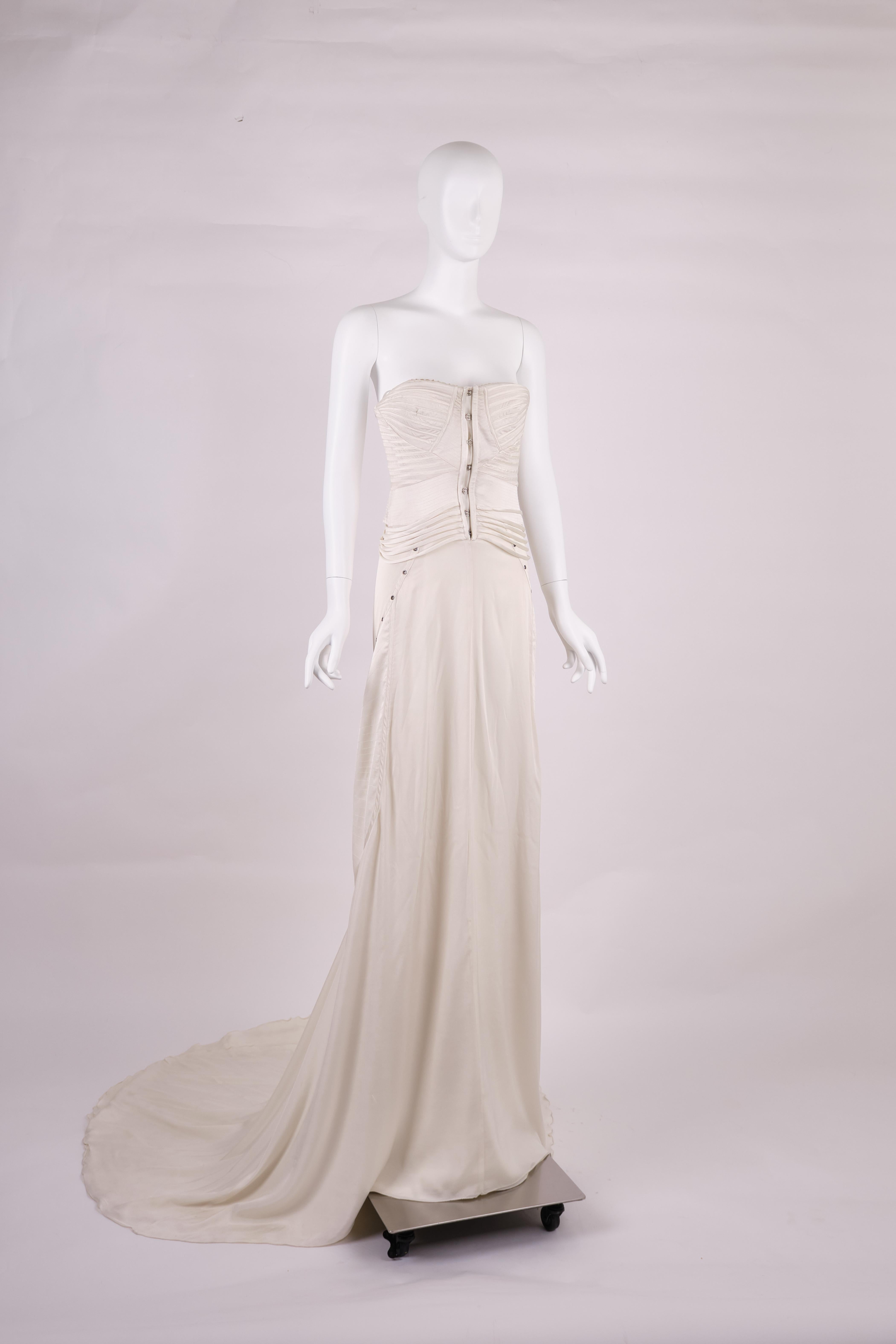 Beige Gucci 2003 Wedding Corset Dress For Sale