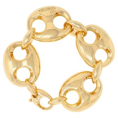 Gucci 2006 - Bracelet à maillons en or jaune 18 carats Marin soufflé