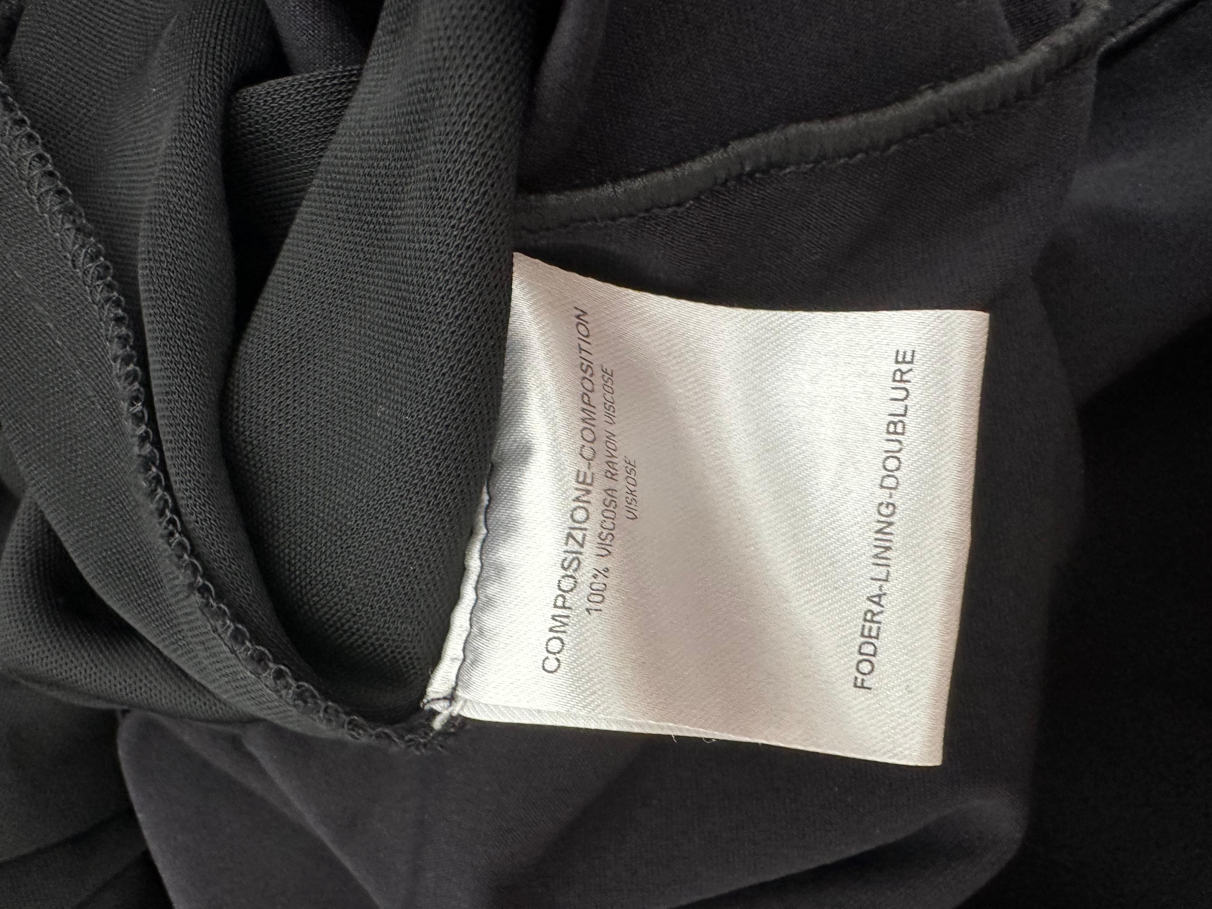 Gucci 2006 black jersey gown with crystal GG embellishments For Sale 2