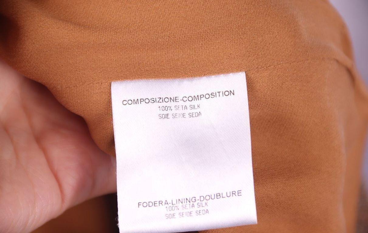 Gucci 2006 Caramel Silk Beaded One Shoulder Preowned Dress runway For Sale 6