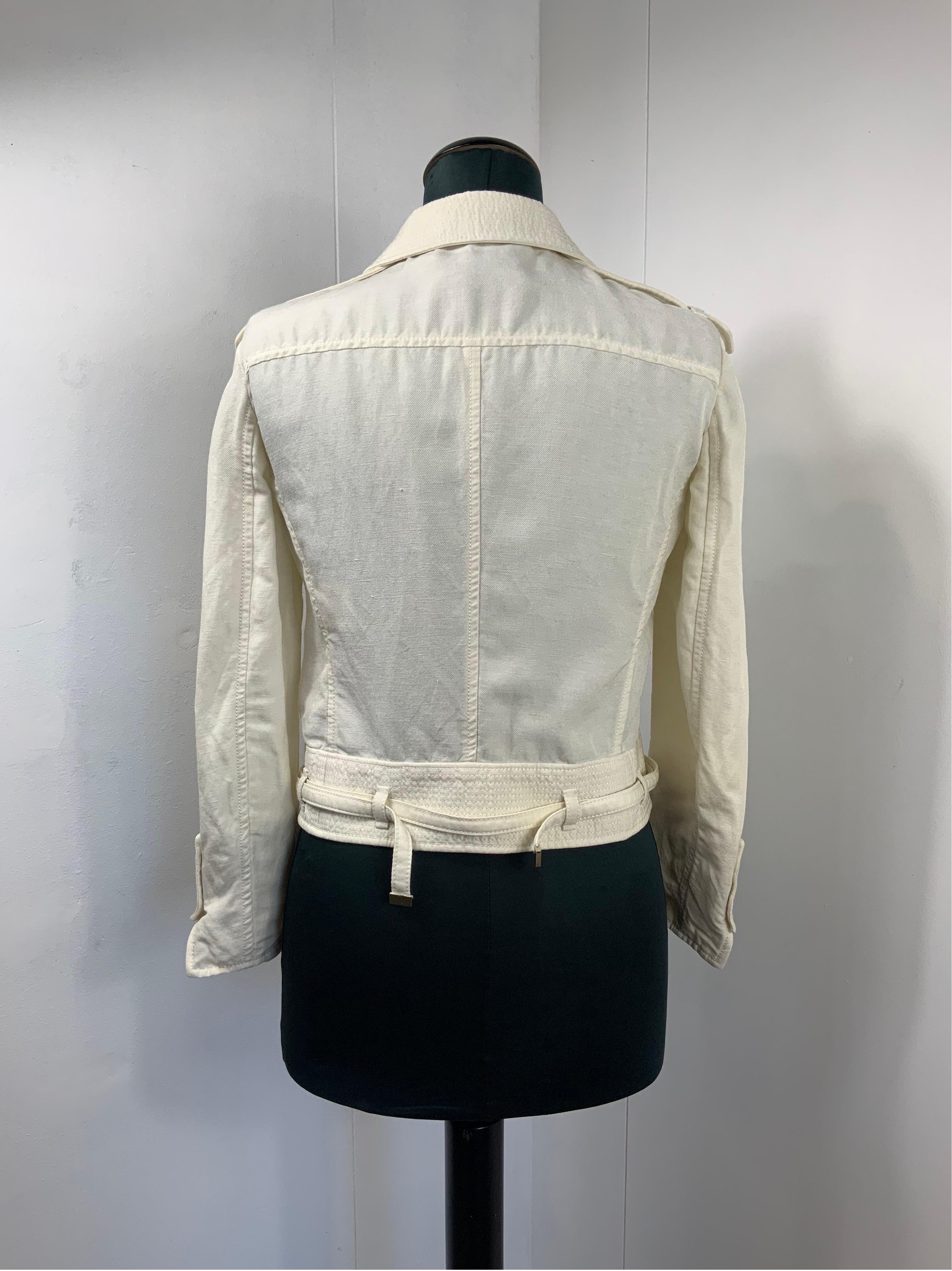 Women's or Men's Gucci 2006 linen and silk vintage Jacket For Sale