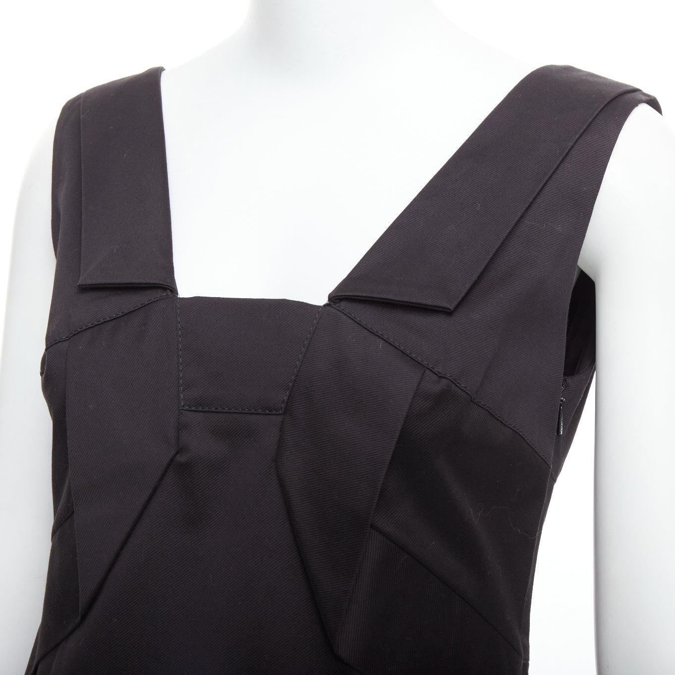 GUCCI 2007 black cotton origami pleat square neckline shift dress IT40 S
Reference: WECN/A00053
Brand: Gucci
Collection: 2007
Material: Cotton, Blend
Color: Black
Pattern: Solid
Closure: Zip
Lining: Black Fabric
Extra Details: Topstitched detailing