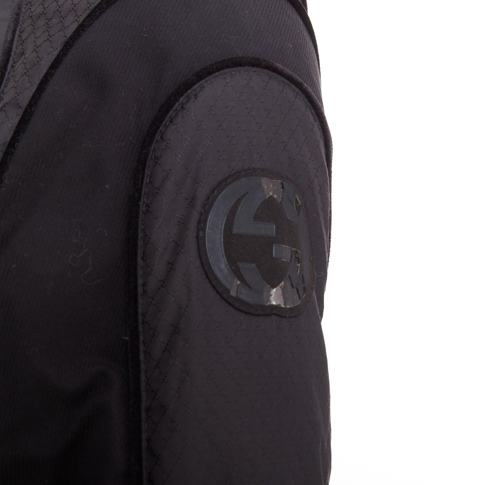 Gucci 2009 nero oro logo GG fibbia cintura cappotto lungo puffer IT38 XS in vendita 4