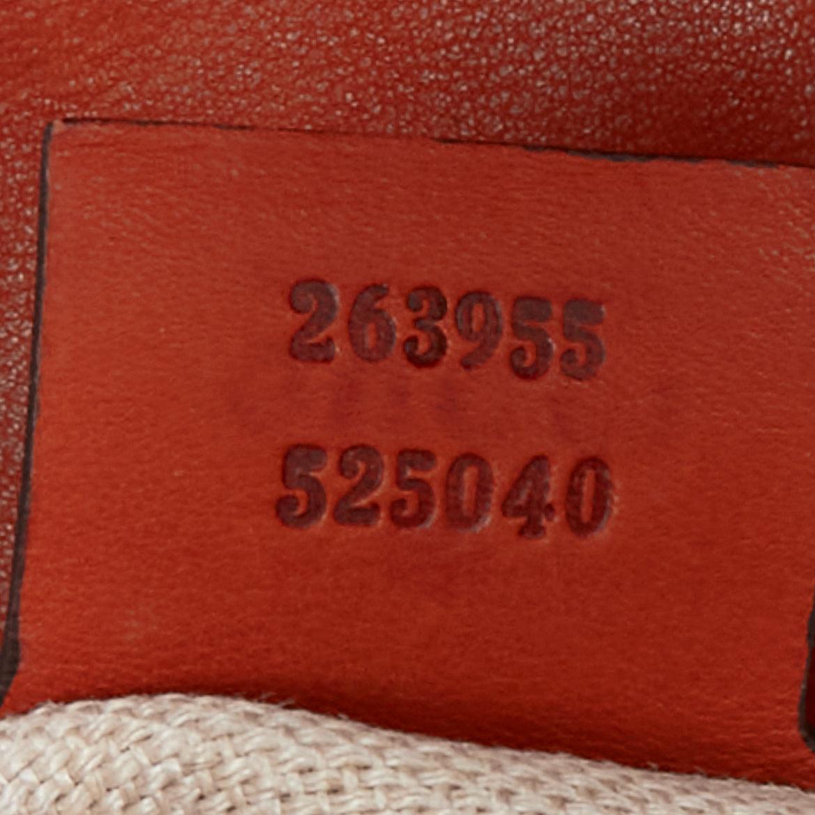 Bolso GUCCI 2011 Snaffle Bit Medium Bolso crosbody de piel escamada naranja en venta 6