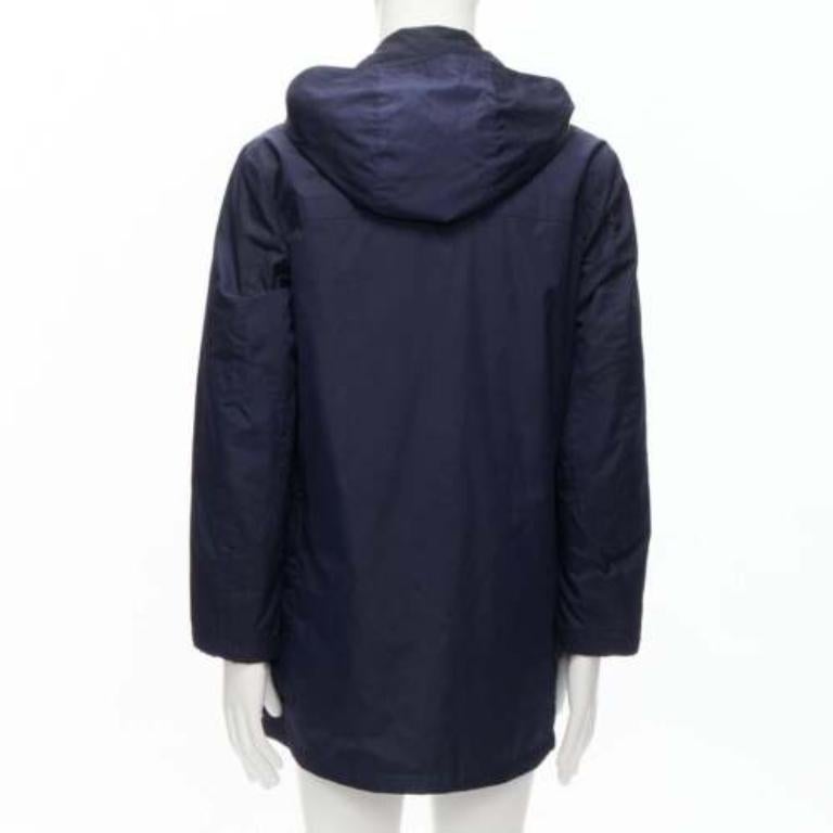 Uomo Gucci 2012 giacca a vento con cappuccio in nylon marrone con alamari IT48 M. in vendita