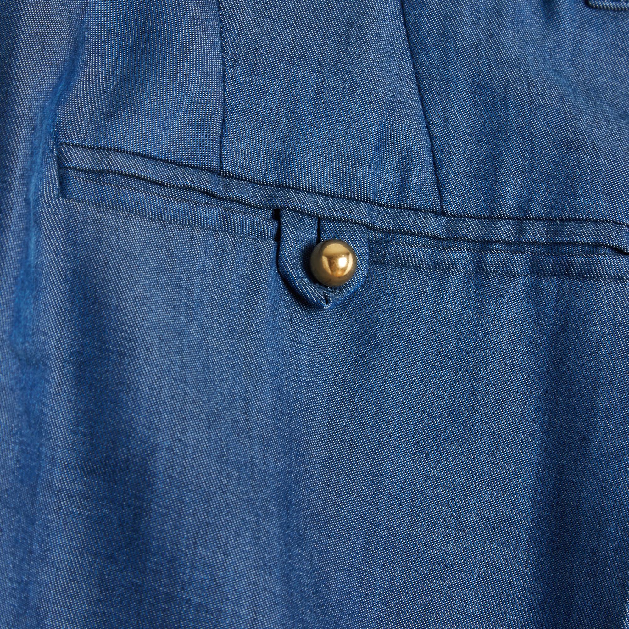 Gucci  2012 Tailleur Pantalon FR34/36 Bleu Ensemble XS/S UK6 US4 en vente 7