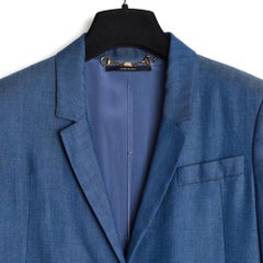 Gucci  2012 Tailleur Pantalon FR34/36 Blue Pants Ensemble XS/S UK6 US4