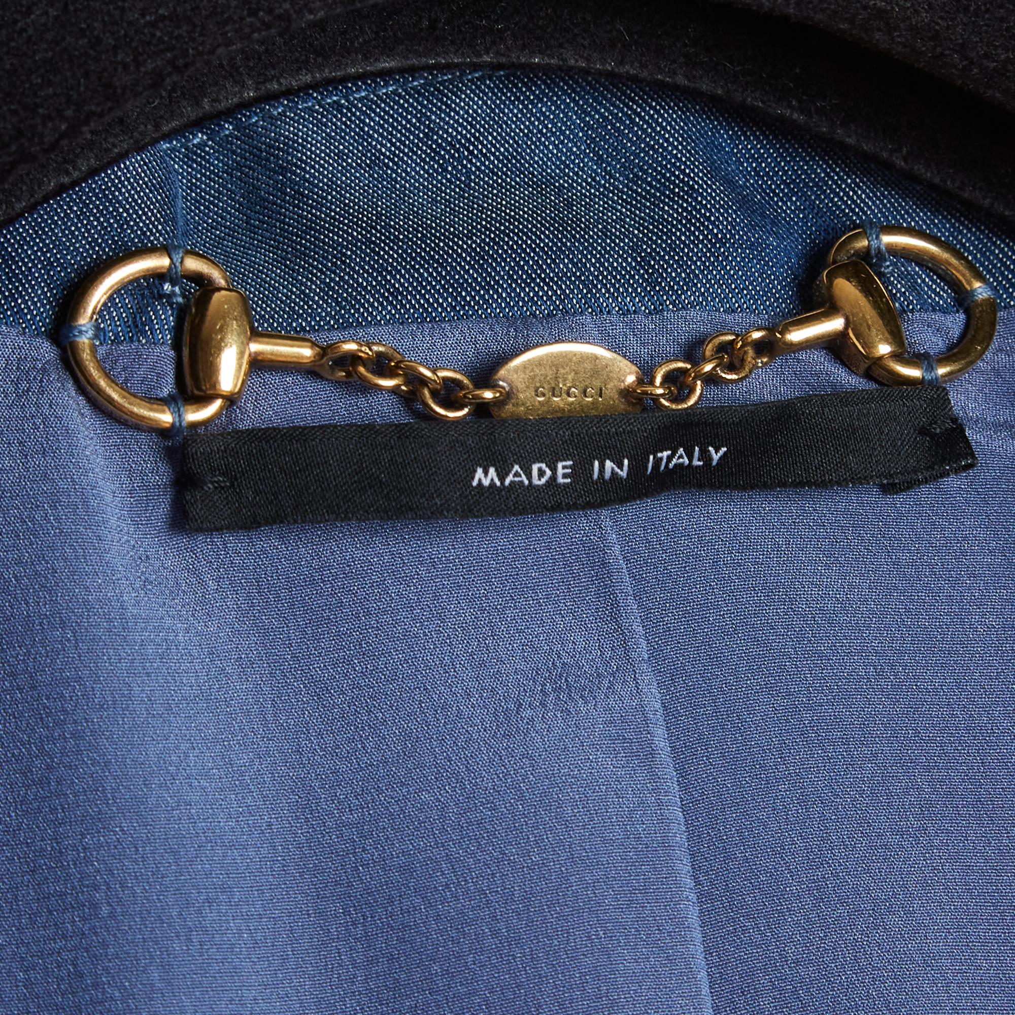 Gucci  2012 Tailleur Pantalon FR34/36 Bleu Ensemble XS/S UK6 US4 en vente 1