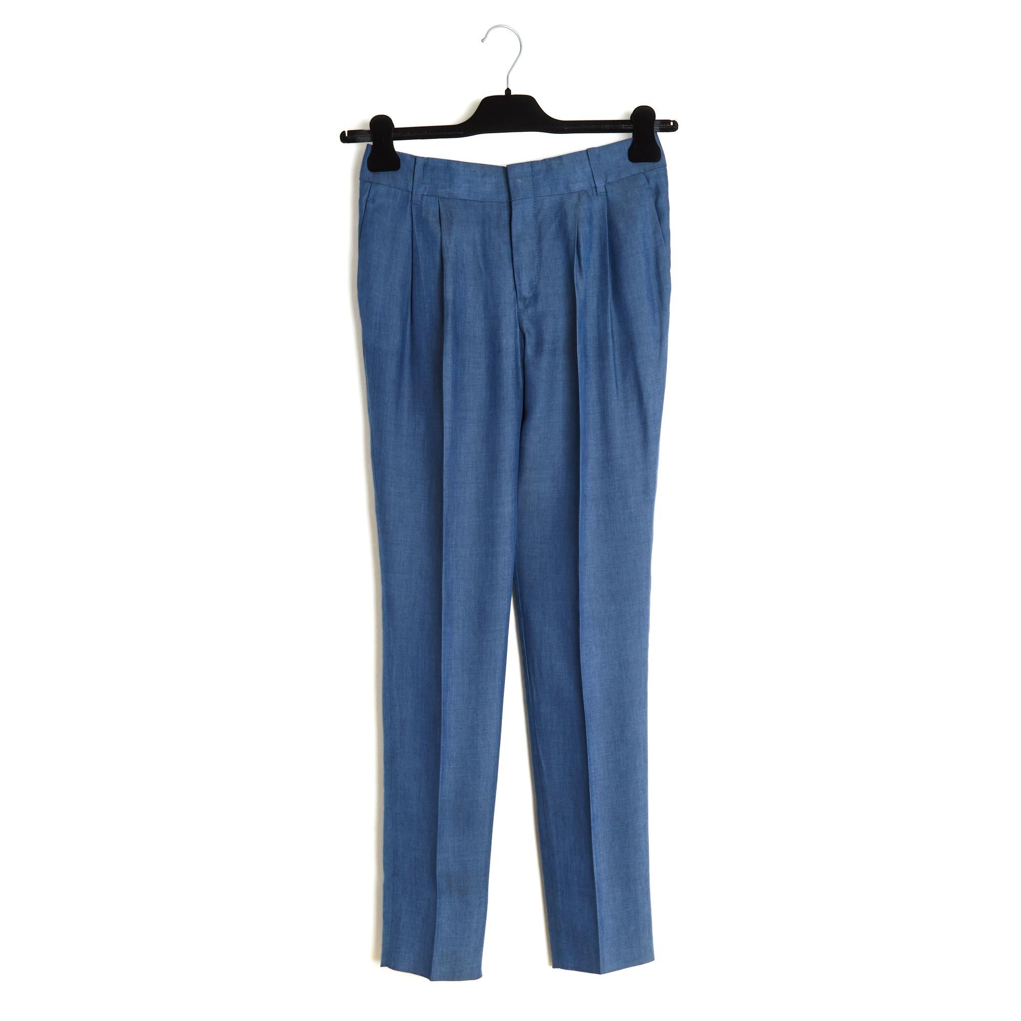 Gucci  2012 Tailleur Pantalon FR34/36 Bleu Ensemble XS/S UK6 US4 en vente 5
