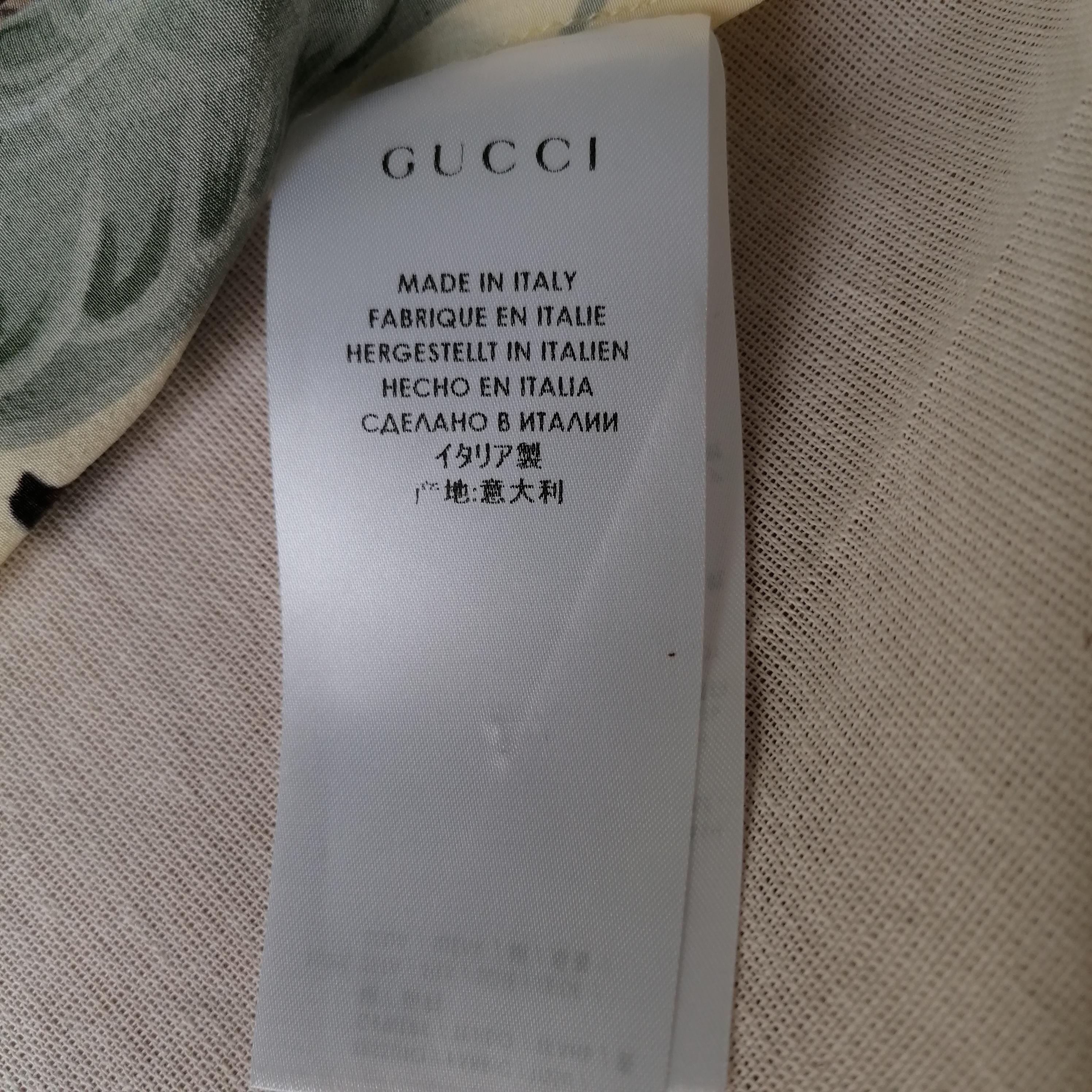GUCCI 2015 LOGO Silk Flora Kris Knight Flora Print Blouse  USA 8 Rizzoli & Isles 13