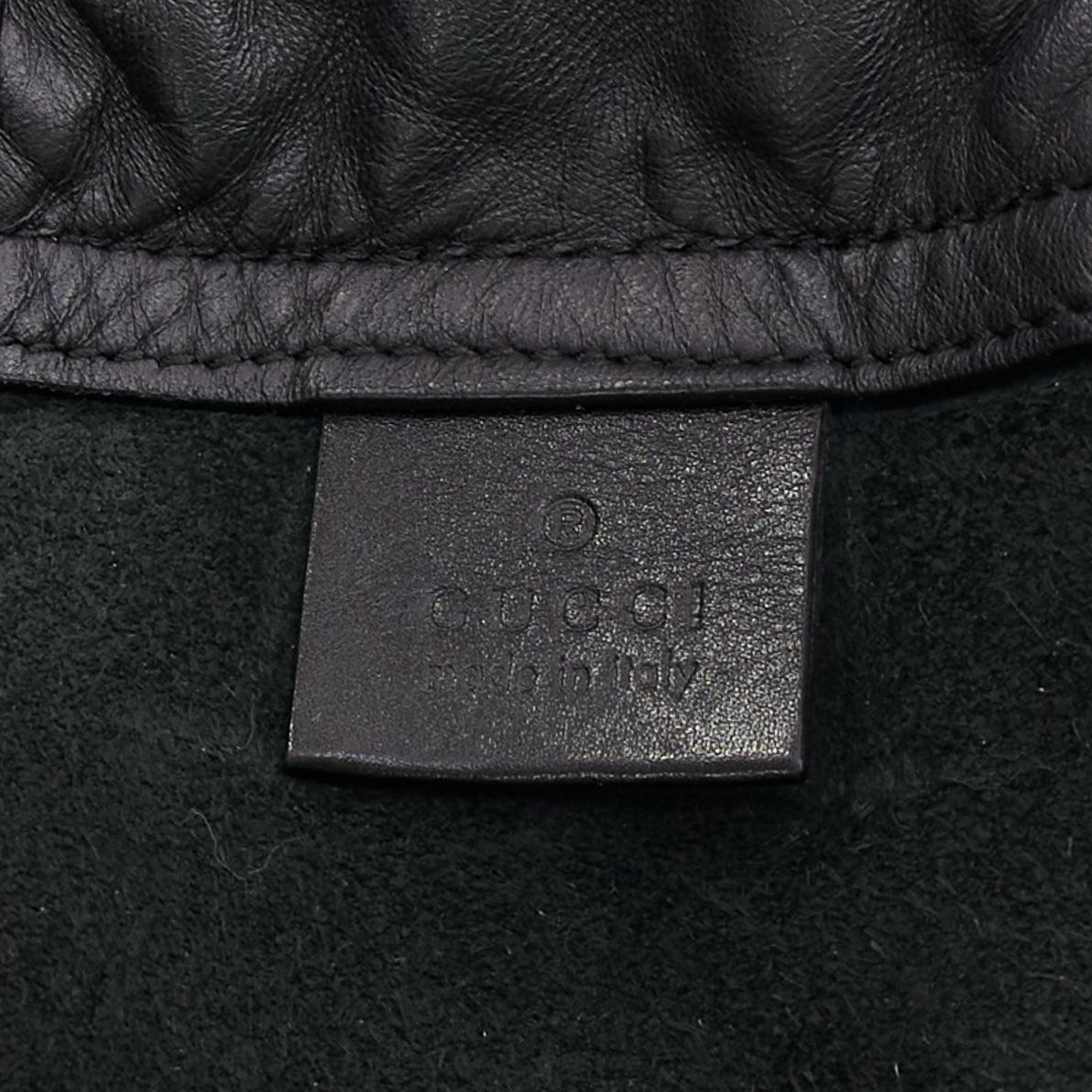 GUCCI 2017 Coco Capitan black leather graffiti drawstring backpack tote bag en vente 5