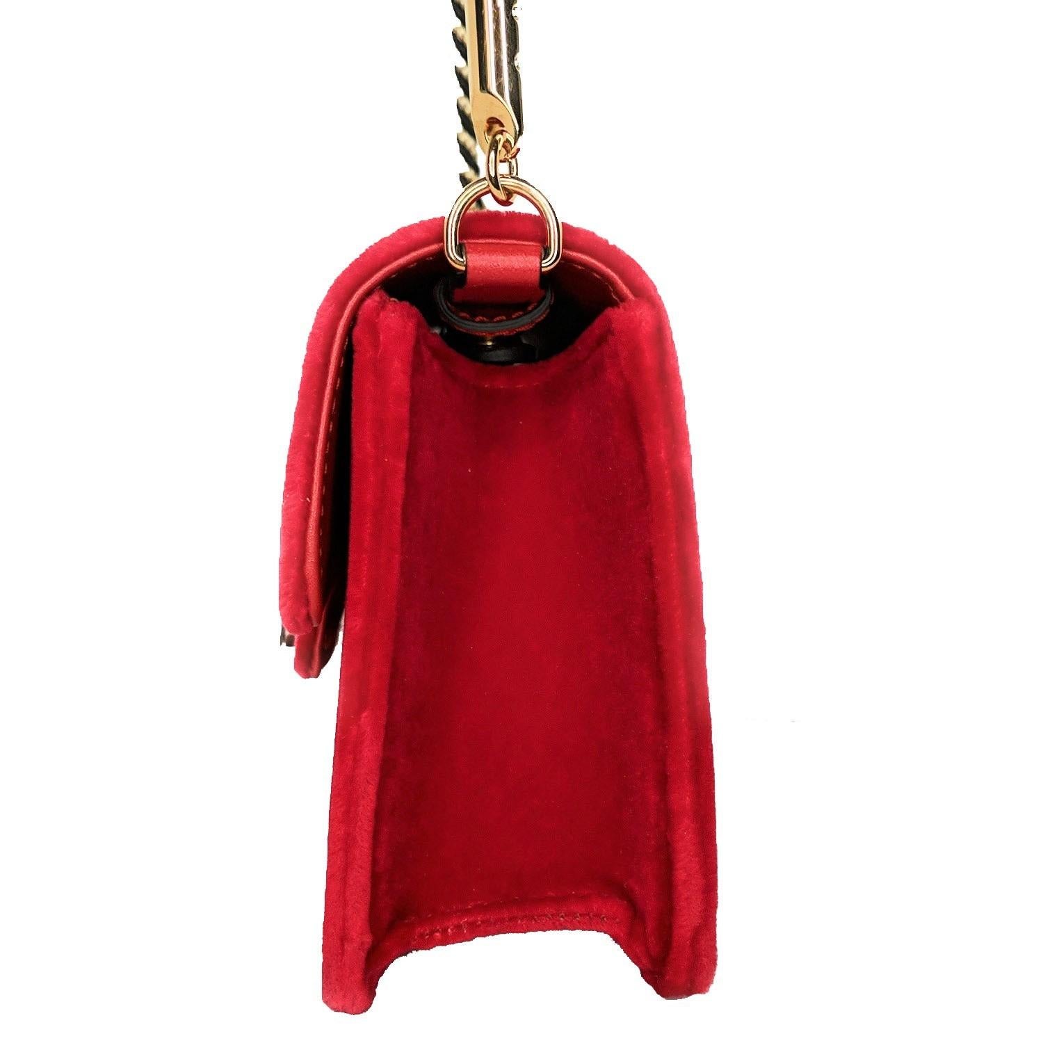 red velvet gucci purse