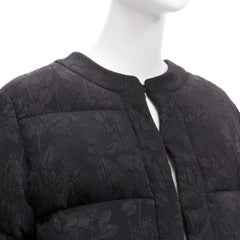 GUCCI 2018  floral silk blend jacquard goose down padded puffer jacket IT38
