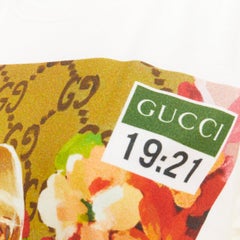 GUCCI 2018 Ignasi Monreal ecru cotto graphic portrait print t-shirt XS