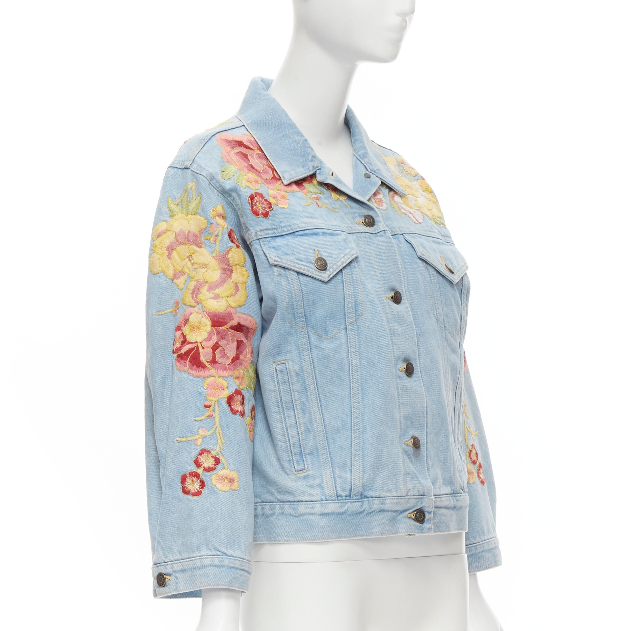 gucci denim jacket with embroideries