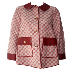 Used GUCCI 2018 RED LOGO Swing Jacket (Sold out) Size 40 