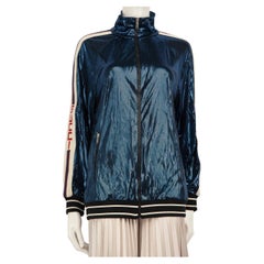 Gucci 2019 Bleu Sylvie Web Accent Windbreaker Taille S