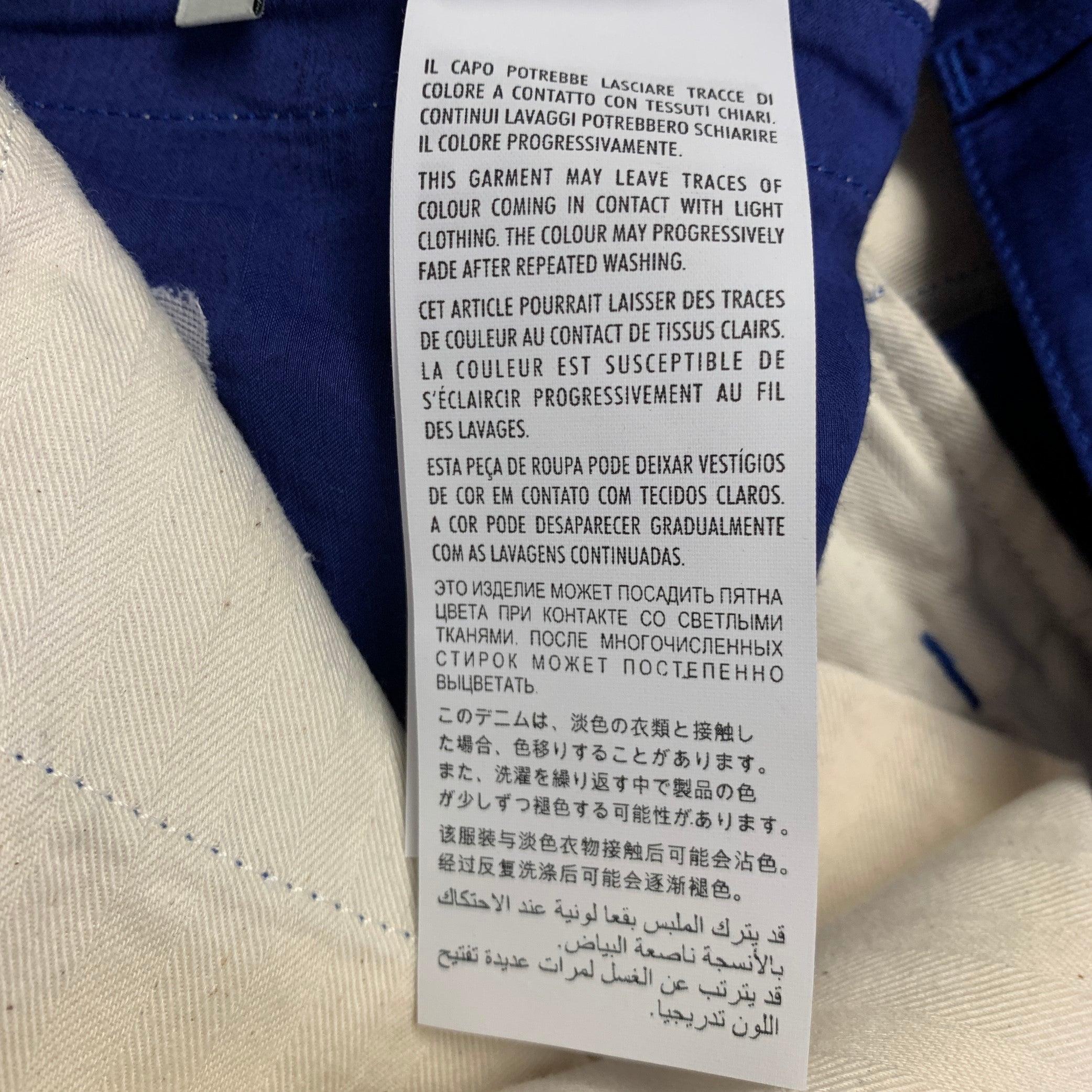 Gucci 2019 Taille 30 Blue Red Stripe Viscose Linen Joggers Casual Pants en vente 5