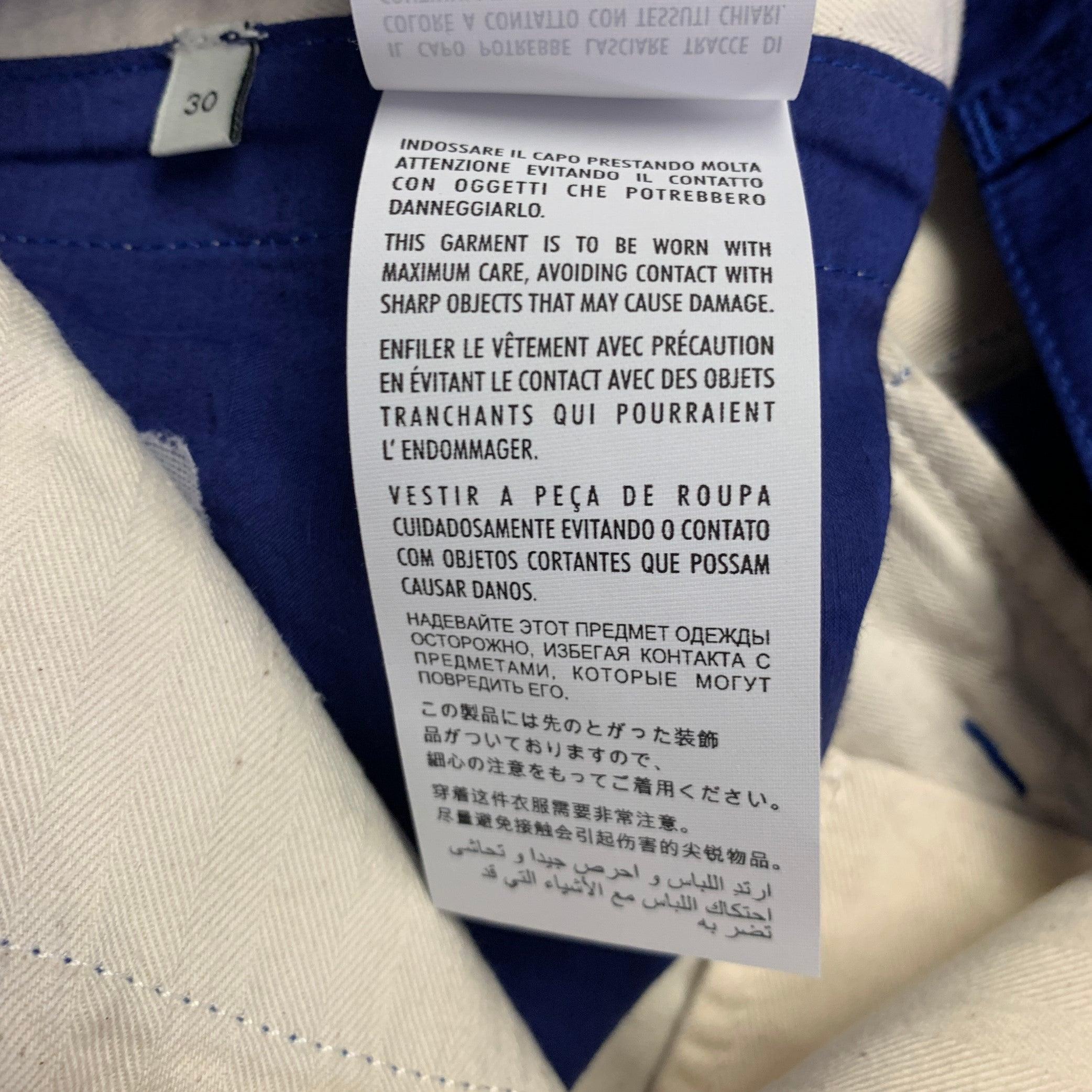 Gucci 2019 Taille 30 Blue Red Stripe Viscose Linen Joggers Casual Pants en vente 6