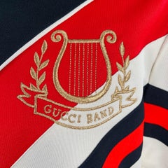 GUCCI  2019 Size S Black Red Embroidery Polyester Cotton Zip Up Jacket