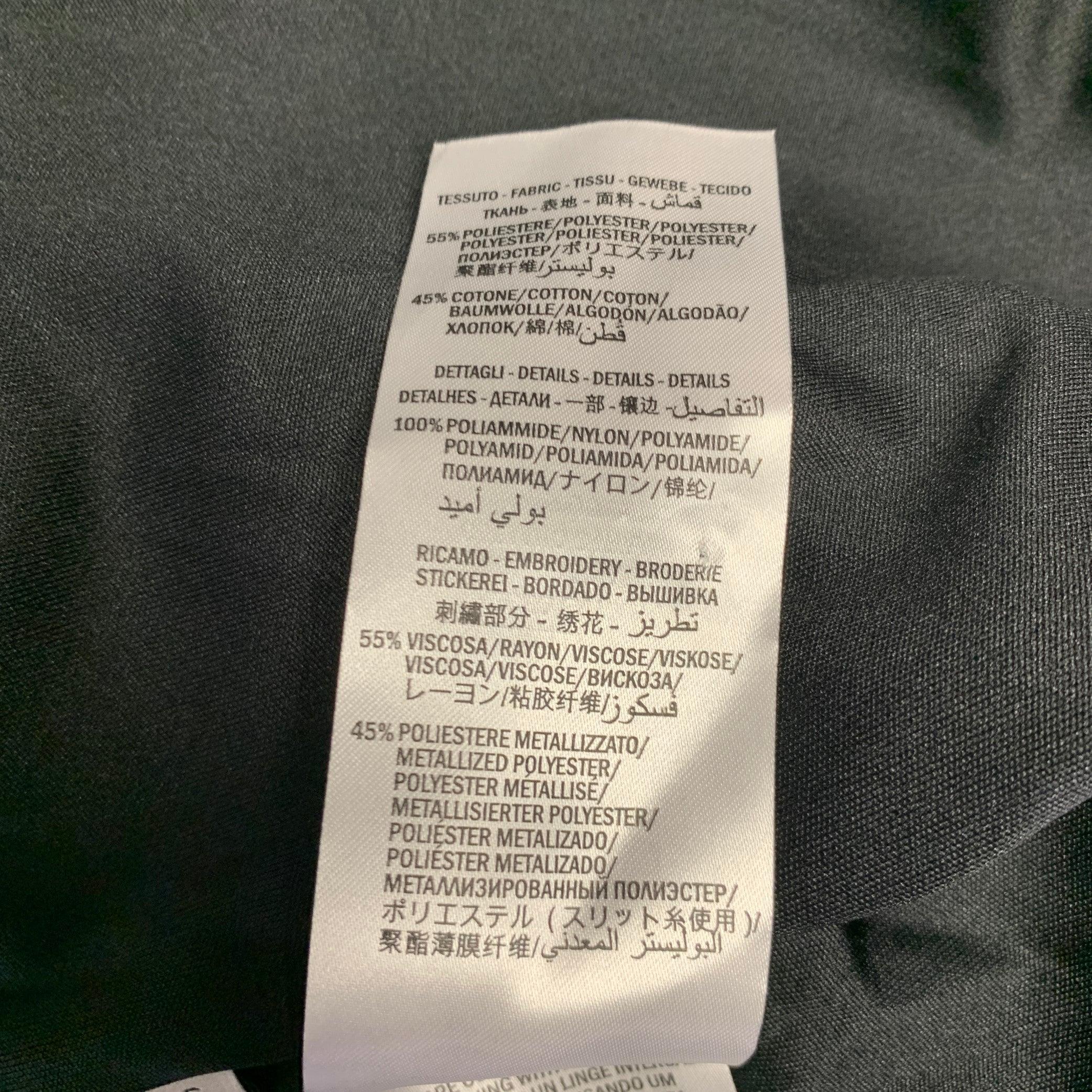 GUCCI  2019 Size S Black Red Embroidery Polyester Cotton Zip Up Jacket For Sale 3