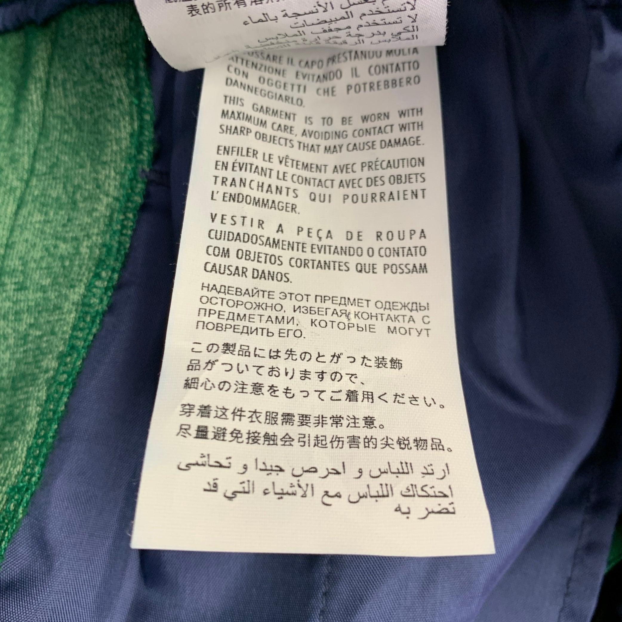 GUCCI 2019 Size S Green Blue Monogram Silk Joggers Casual Pants 5
