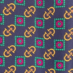 GUCCI 2019 Size S Green Blue Monogram Silk Joggers Casual Pants