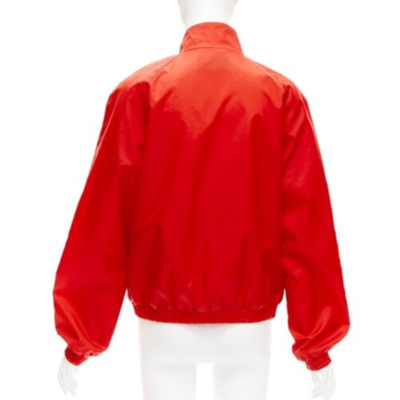 Gucci 2020 Script logo rosso blu nylon track coach jacket IT44 L. in vendita 1