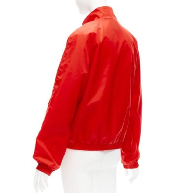Gucci 2020 Script logo rosso blu nylon track coach jacket IT44 L. in vendita 2