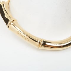 GUCCI 2025 Runway – Choker-Halskette aus Messing in Gelbgoldoptik mit „Ancora“-Bambusmotiv