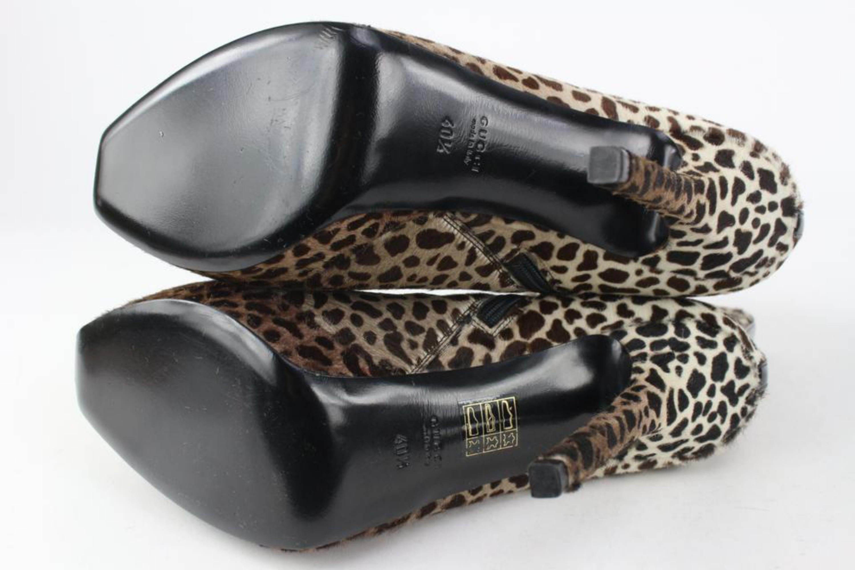 gucci leopard boots