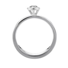 Gucci .33 Carat Diamond Solitaire White Gold Engagement Ring