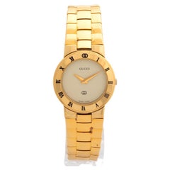 Gucci 3300L with Box, Gold Plated, Outstanding Condition