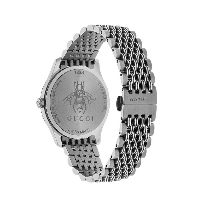 gucci silver bee watch
