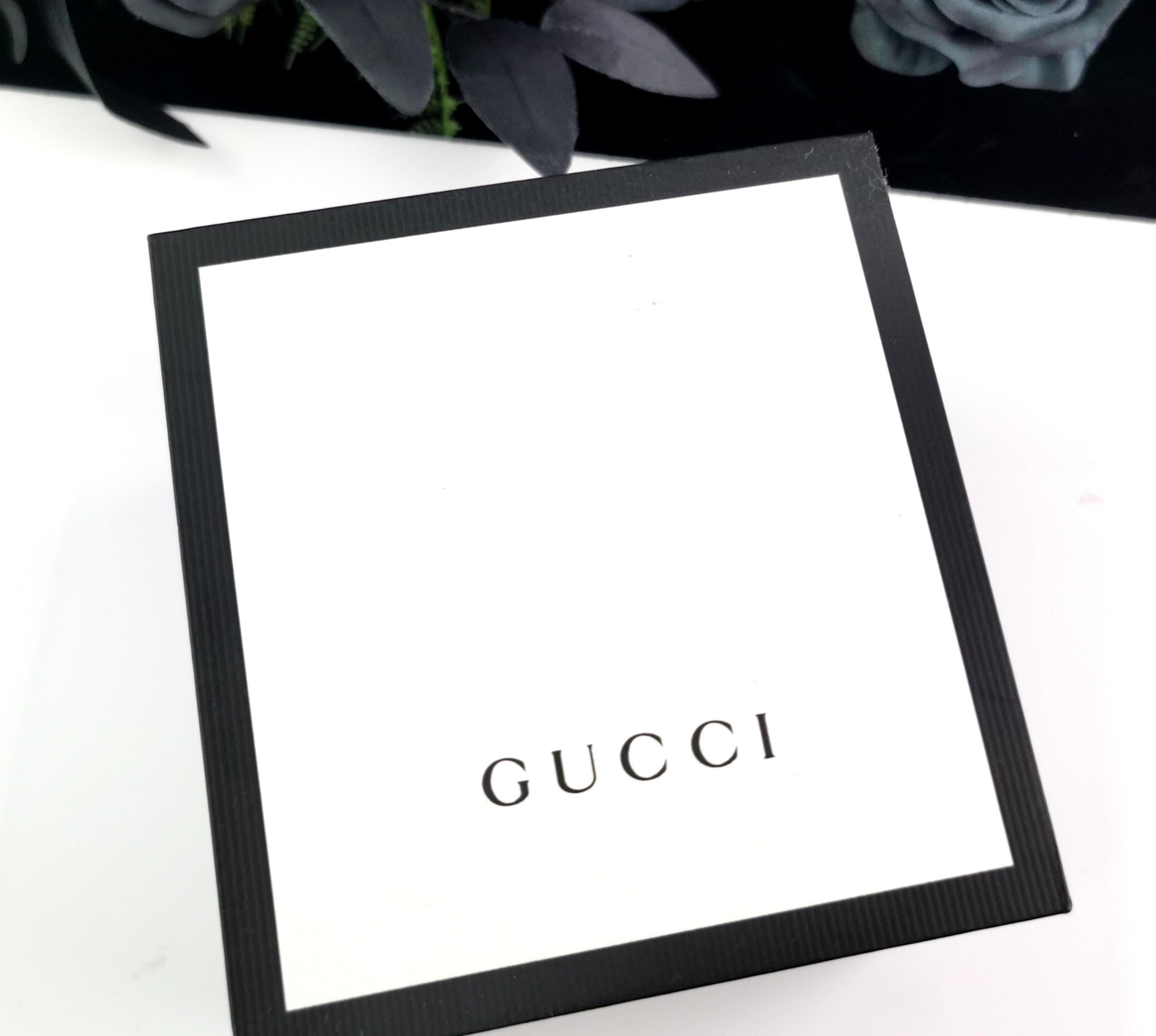 Gucci Damenarmbanduhr 3900l, vergoldet, im Karton  11