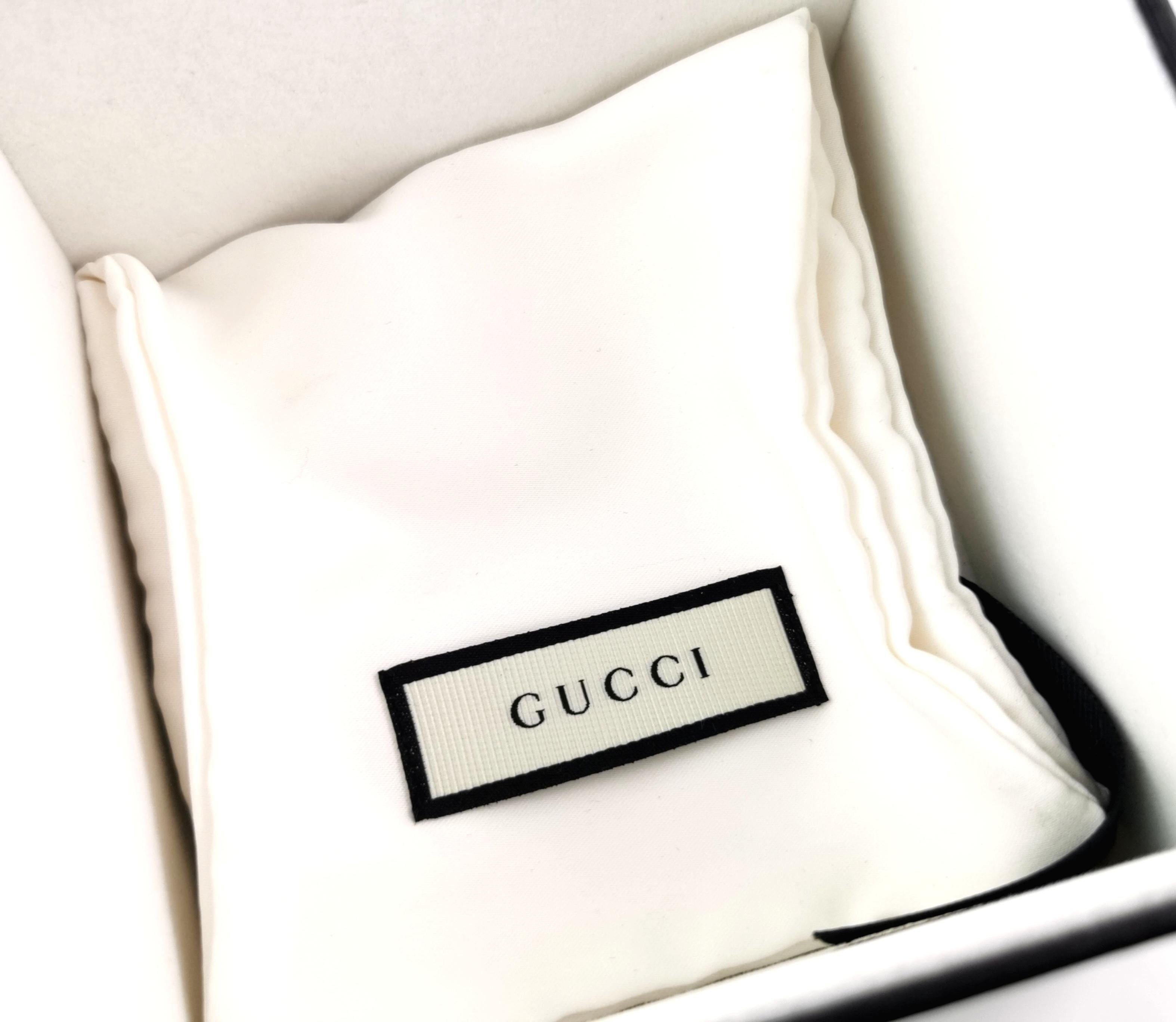Gucci Damenarmbanduhr 3900l, vergoldet, im Karton  3