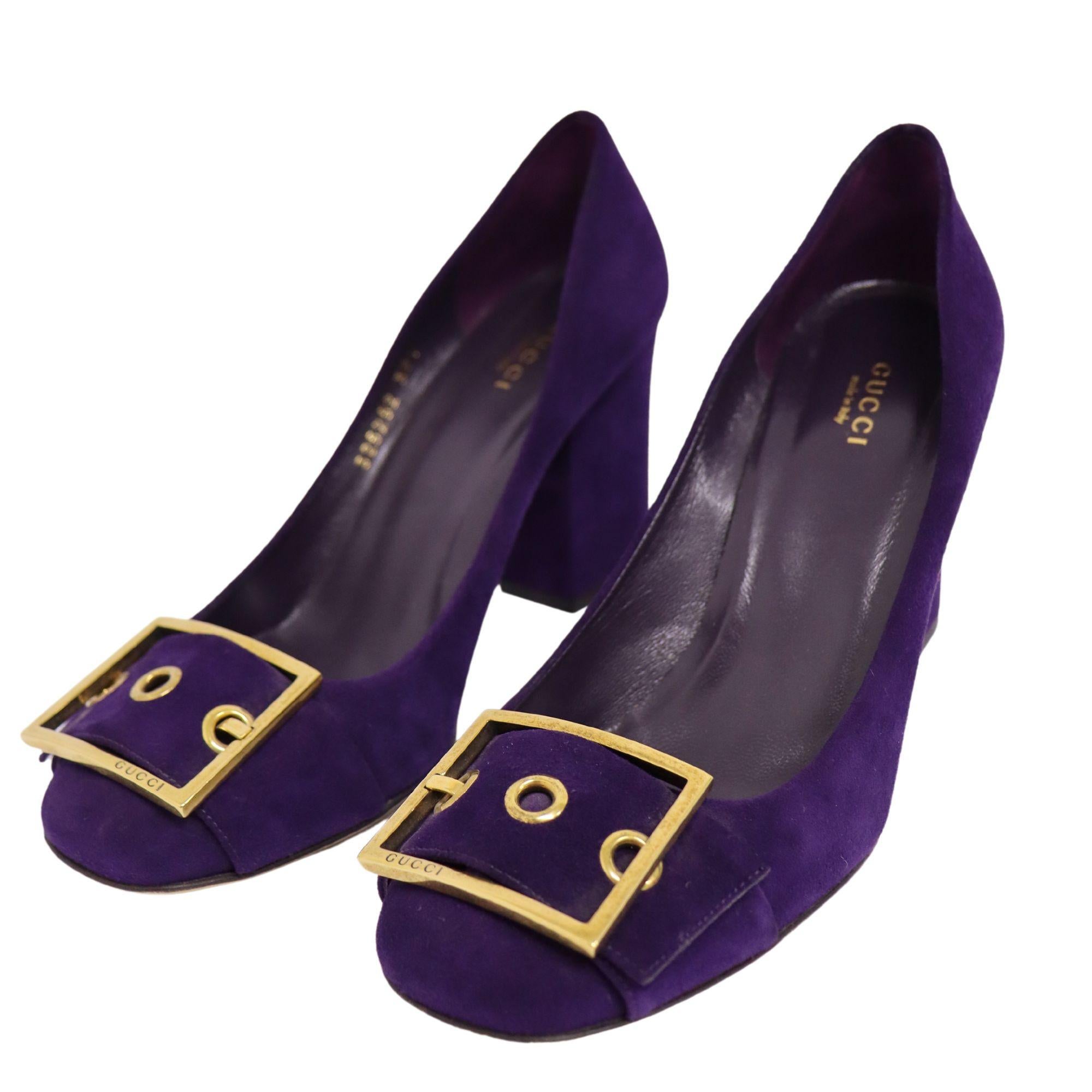 purple gucci shoes