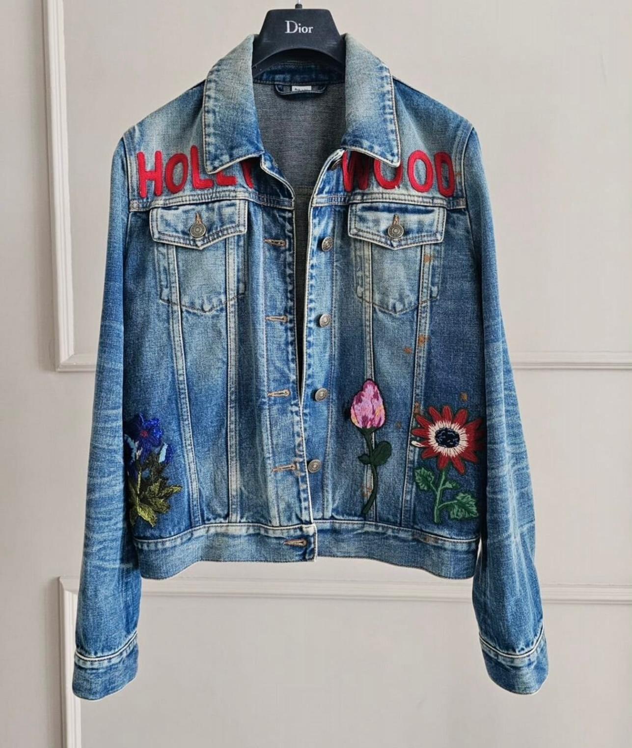 Gucci 3K$ Hollywood Slogan and Rabbit Embroidery Jacket For Sale 1