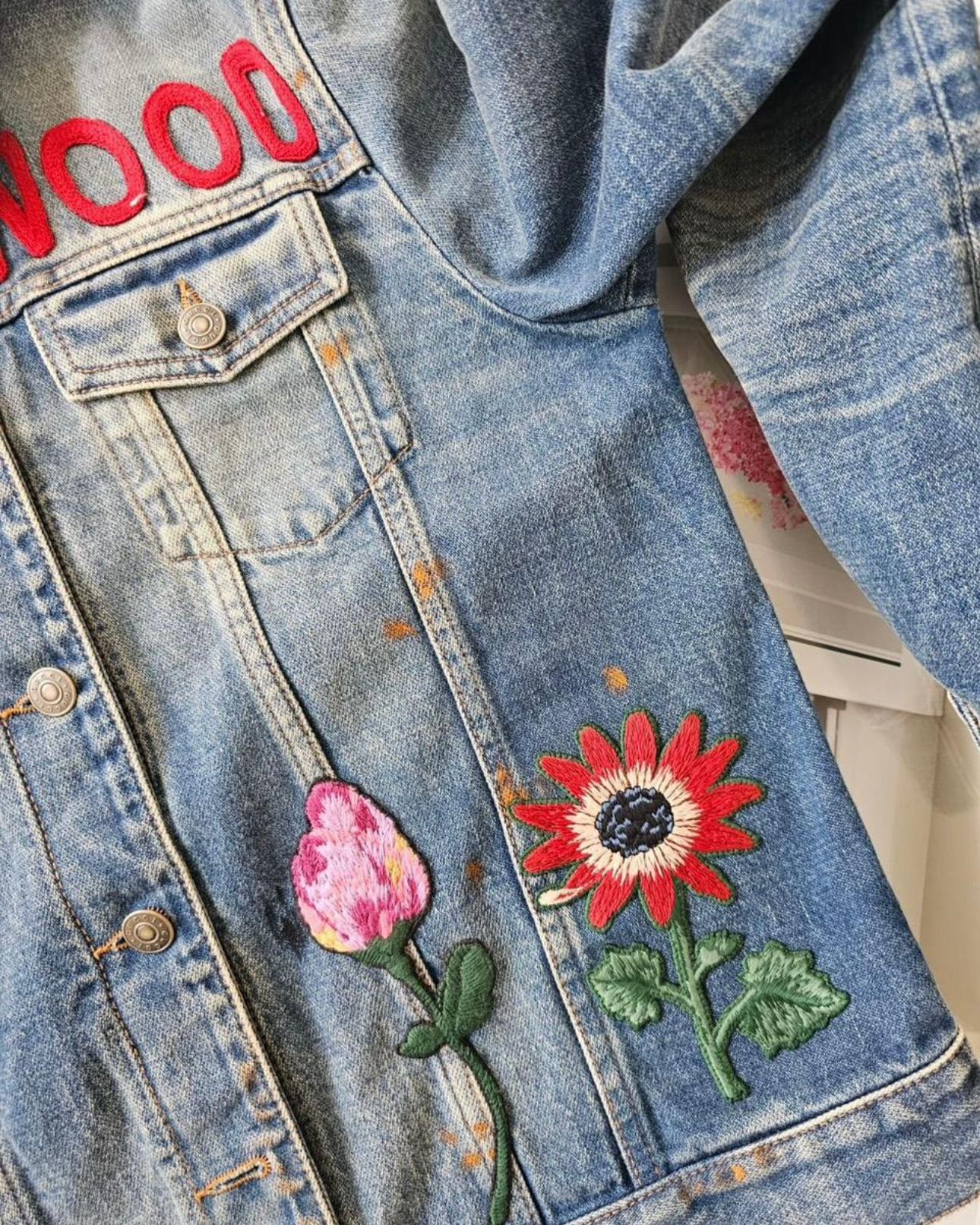 Gucci 3K$ Hollywood Slogan and Rabbit Embroidery Jacket For Sale 5