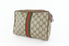 Gucci 531ggs310Supreme GG Web Cosmetic Pouch Toiletry Case Clutch Bag 531ggs