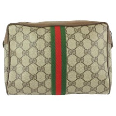 Gucci 531ggs310Supreme GG Web Cosmetic Pouch Toiletry Case Clutch Bag 531ggs