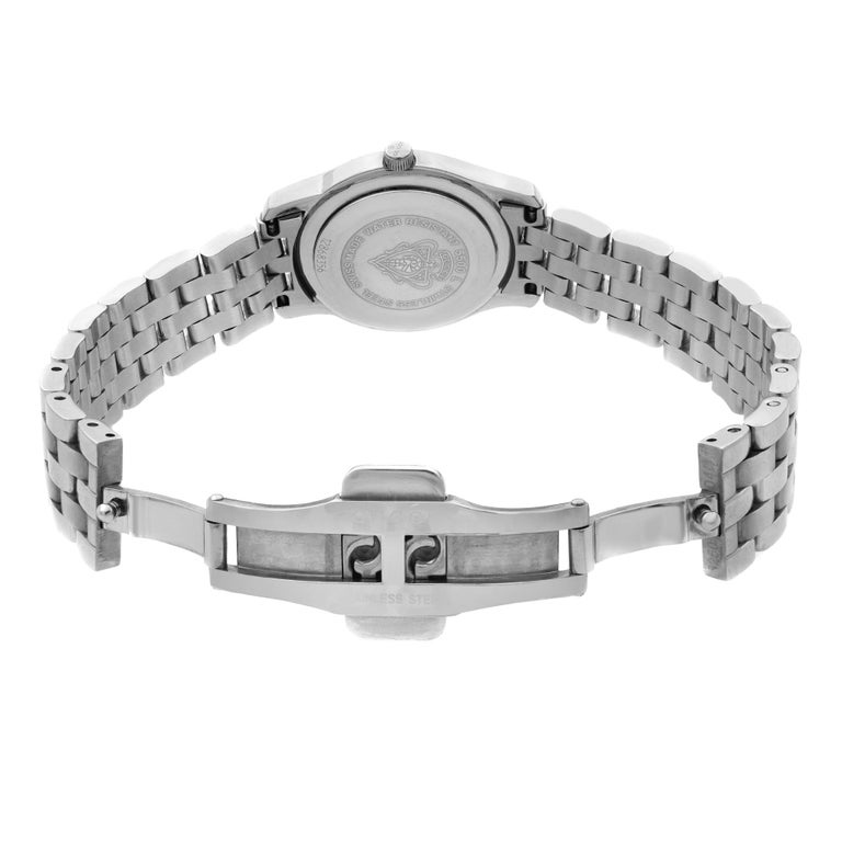 Gucci 5500 L Stainless Steel Black Dial Quartz Ladies Watch YA055503 at ...