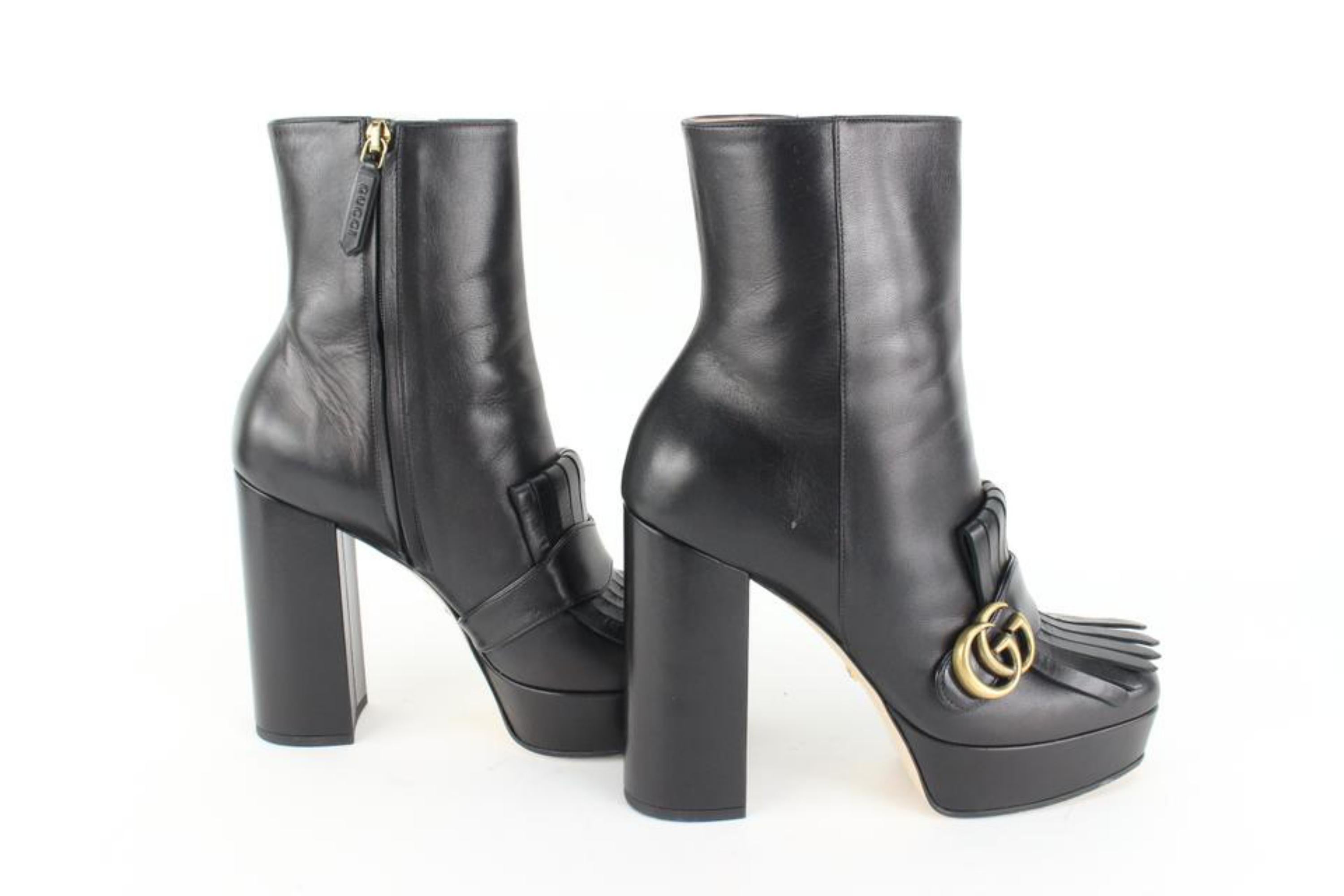 Gucci marmont platform boots clearance