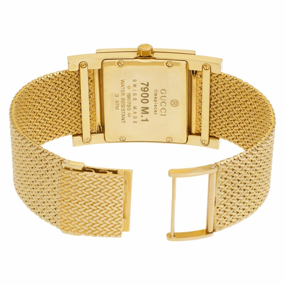 Gucci 7900 Series 7900, Gold Dial, Certified and Warranty 2