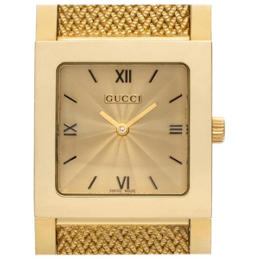 Gucci 7900 Series 7900, Gold Dial, Certified and Warranty For Sale