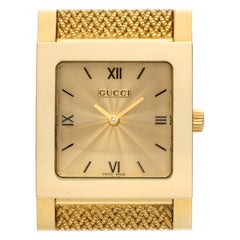Gucci 7900 Series 7900, Gold Dial, Certified and Warranty