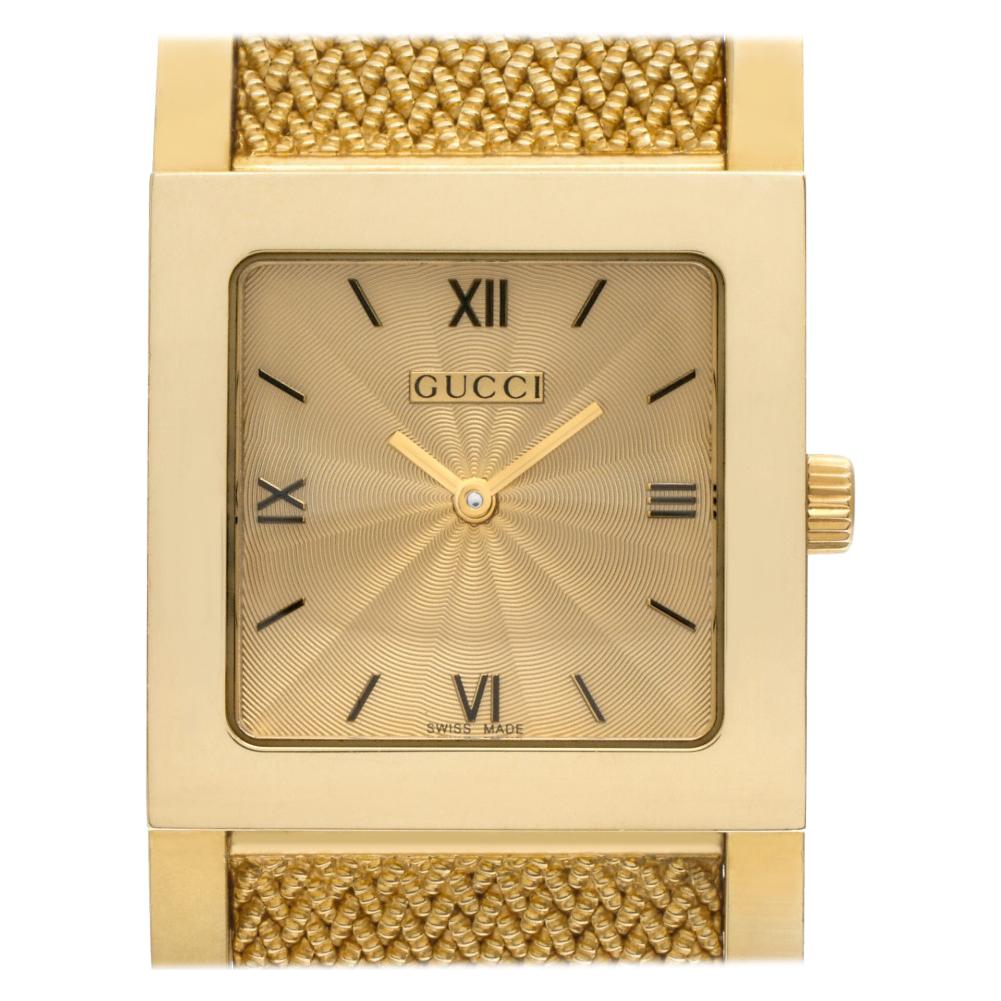 Gucci 7900 Series 7900, Gold Dial, Certified and Warranty