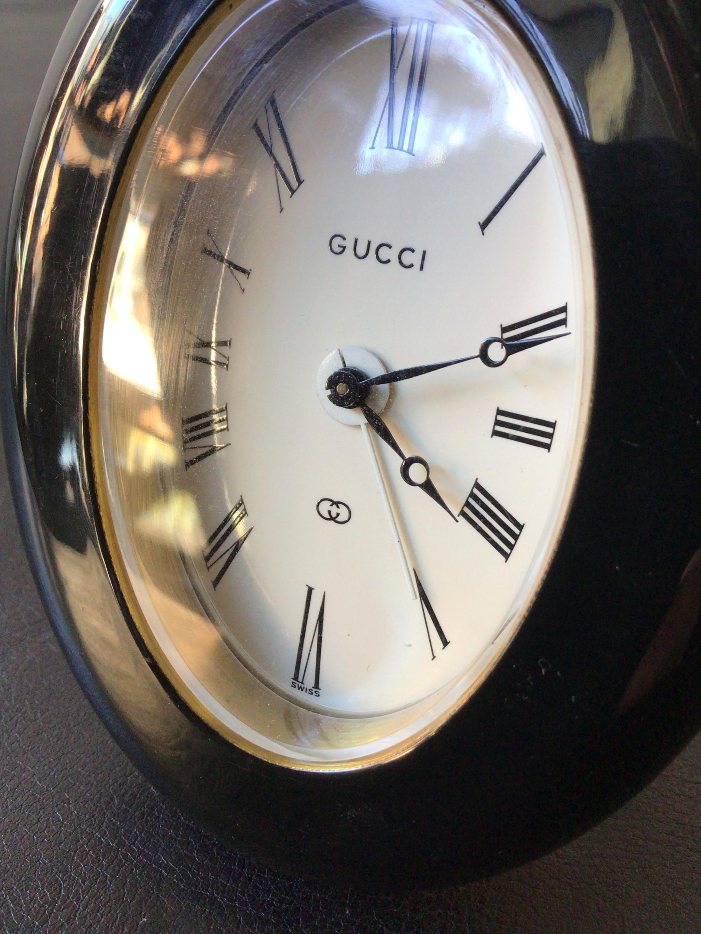 Plastic Gucci 8 Day Wind Up Alarm Clock