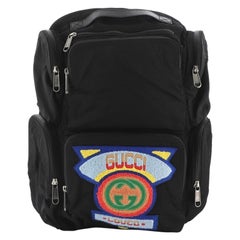Gucci 80's Patch Backpack Nylon Large
