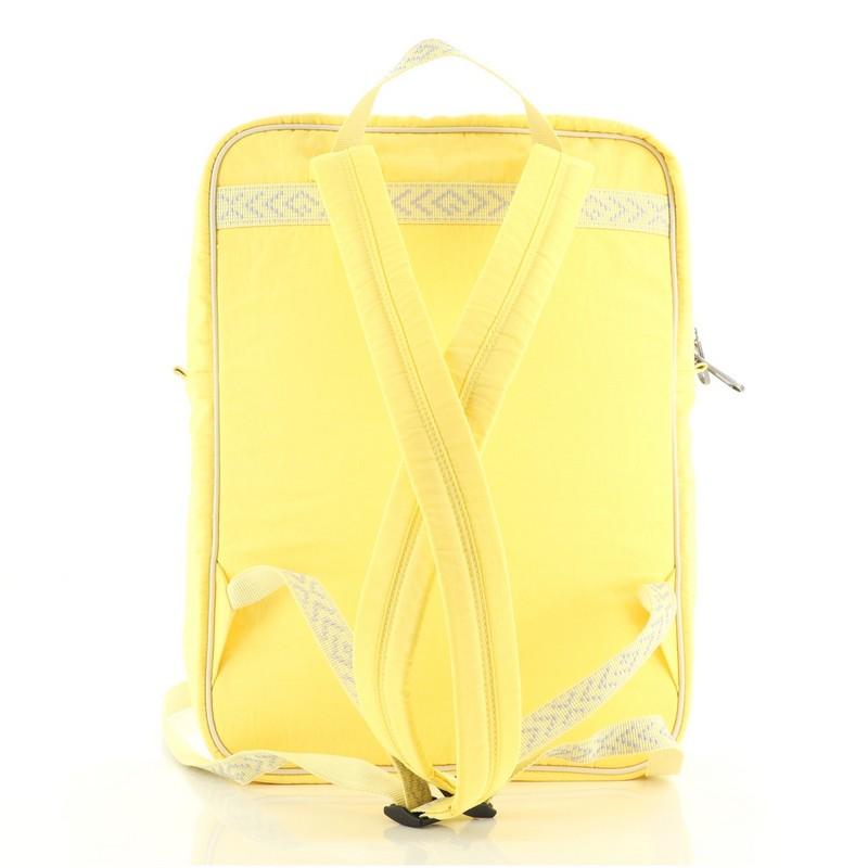 Yellow Gucci 80's Patch Backpack Nylon Medium